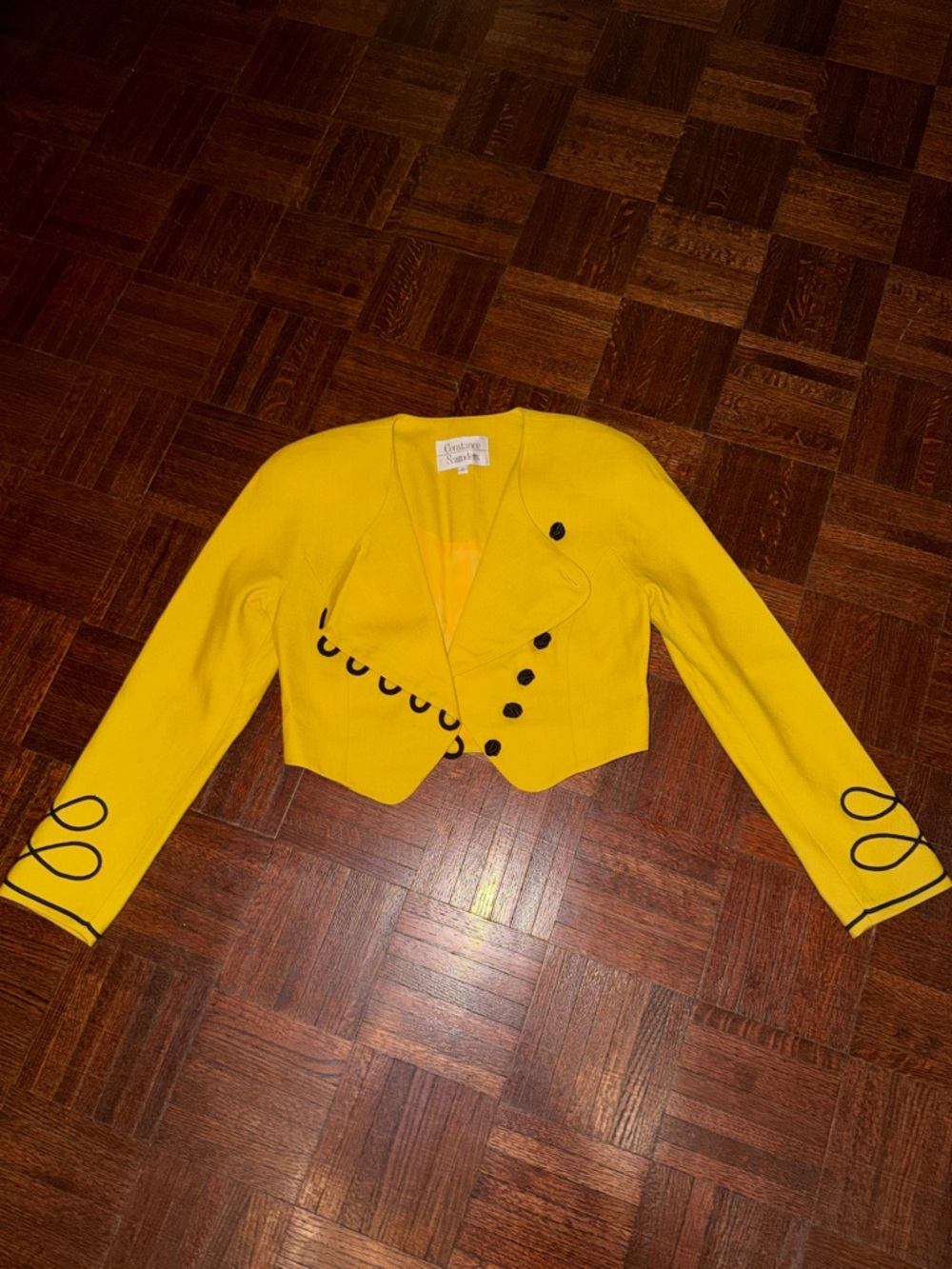 Constance Saunders Cropped Blazer Sz. 2 - Picture 1 of 9
